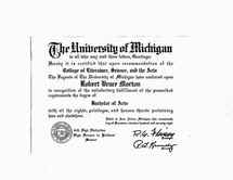 Univ. of Michigan Diploma3.jpg (7868 bytes)